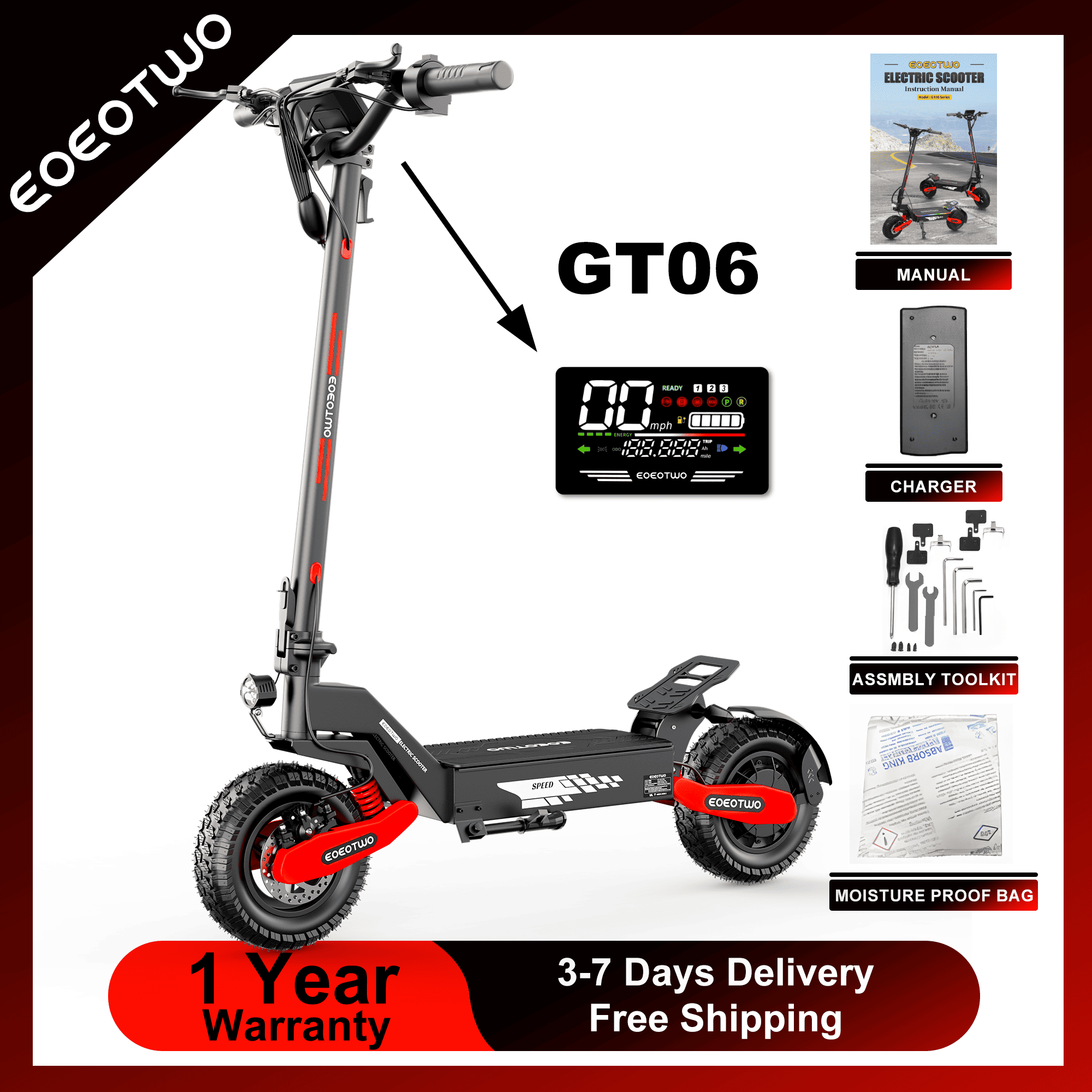 สกู๊ตเตอร์ไฟฟ้าสำหรับผู้ใหญ่ E - Dual Motor Ebike Kit 2000W บทวิจารณ์และราคา